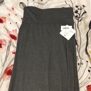 LuLaRoe Dark Grey Maxi Skirt